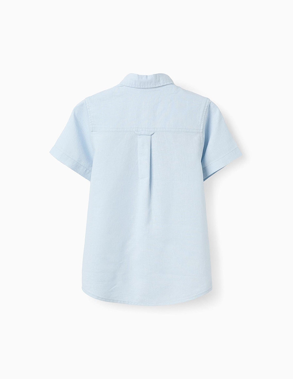 Camisa formal zippy imagining tales manga corta para infantil niño