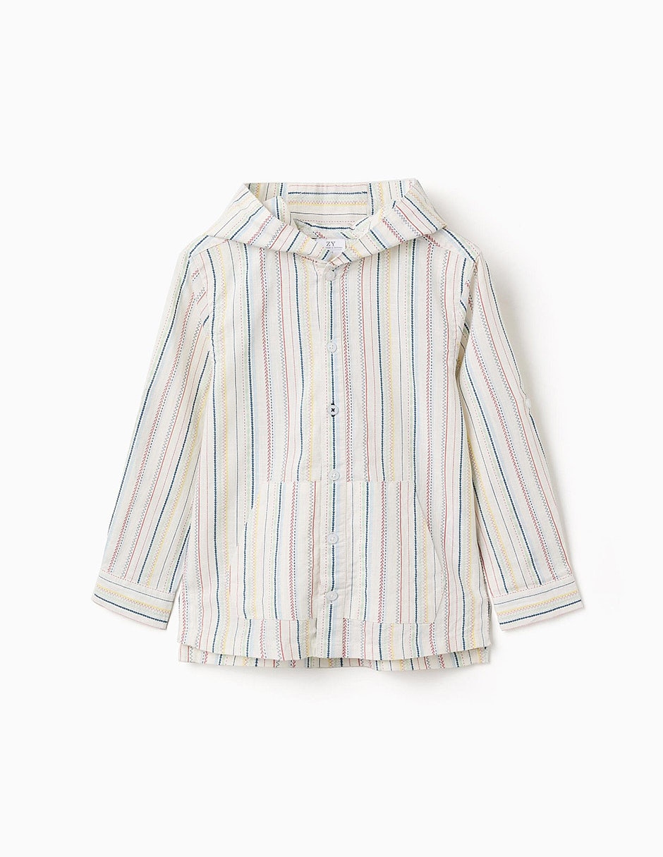 Camisa casual imagining tales de algodón manga 3/4 infantil niño