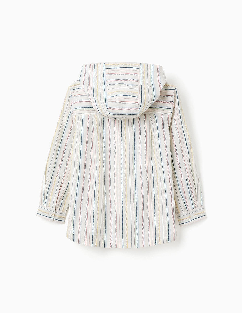 Camisa casual zippy imagining tales de algodón manga 3/4 infantil niño