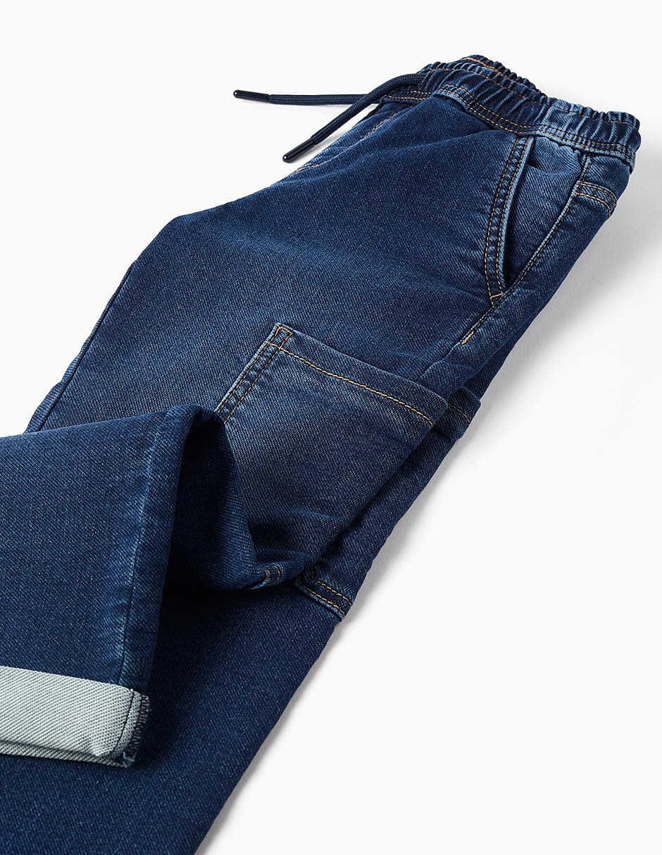 Jeans cargo amplio zippy true colors lavado infantil niño