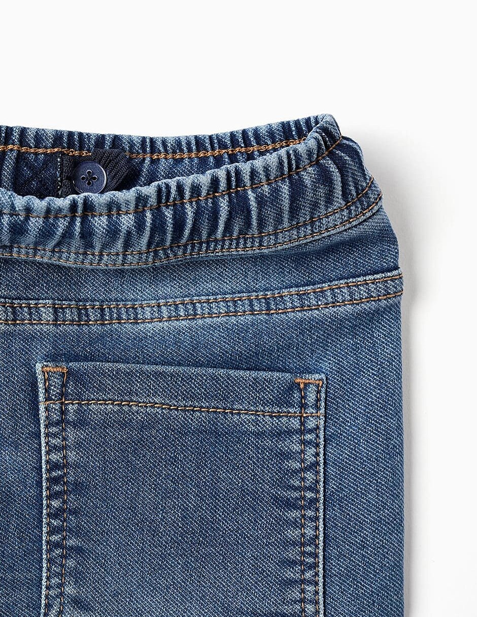 Jeans cargo amplio true colors lavado infantil niño 4