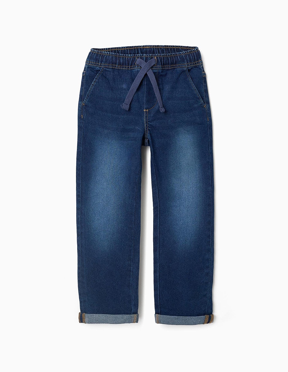 Jeans regular slim zippy essentials line lavado denim infantil niño