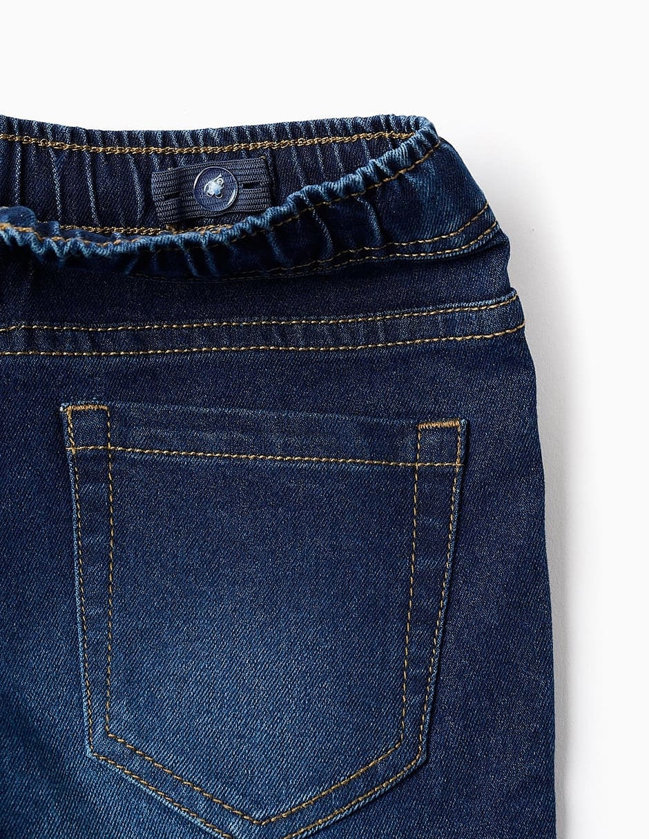 Jeans regular slim zippy essentials line lavado denim infantil niño
