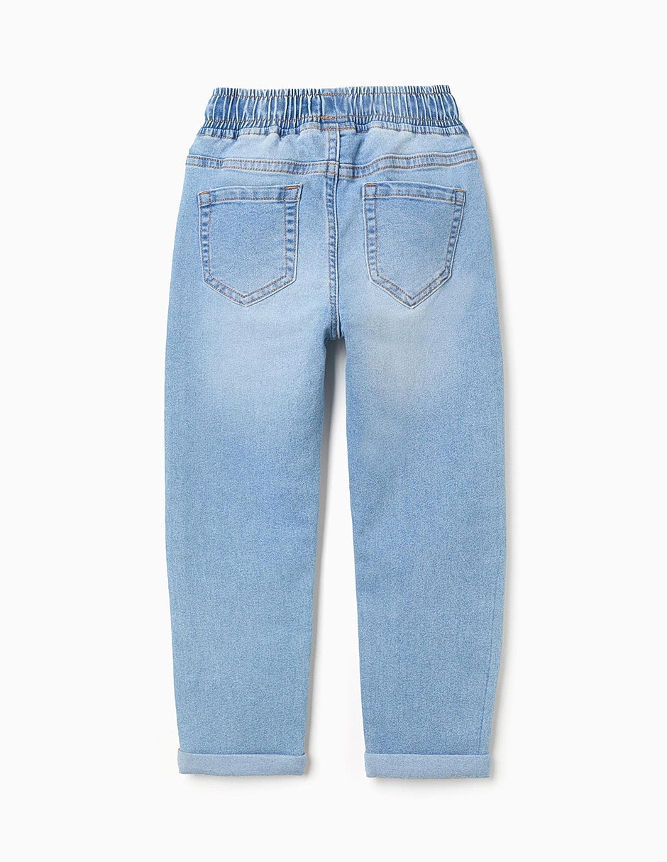 Jeans regular slim essentials line lavado denim infantil niño 2