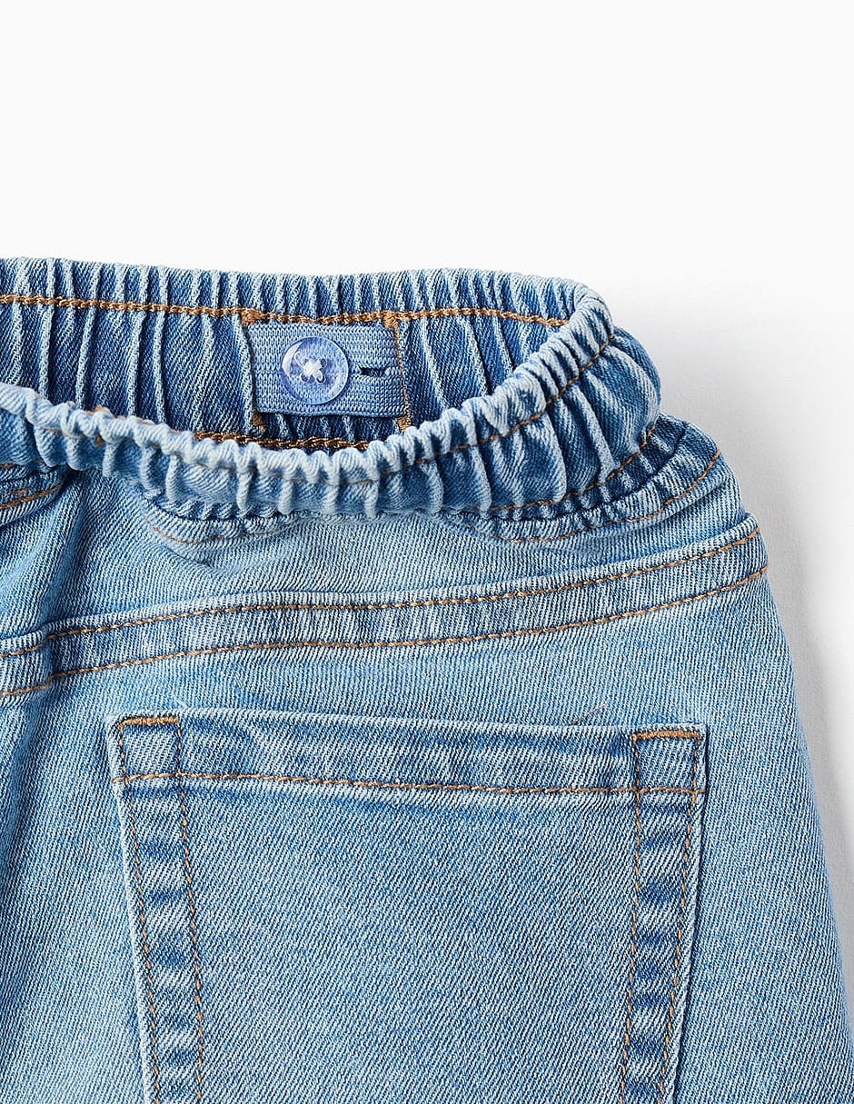 Jeans regular slim essentials line lavado denim infantil niño 3