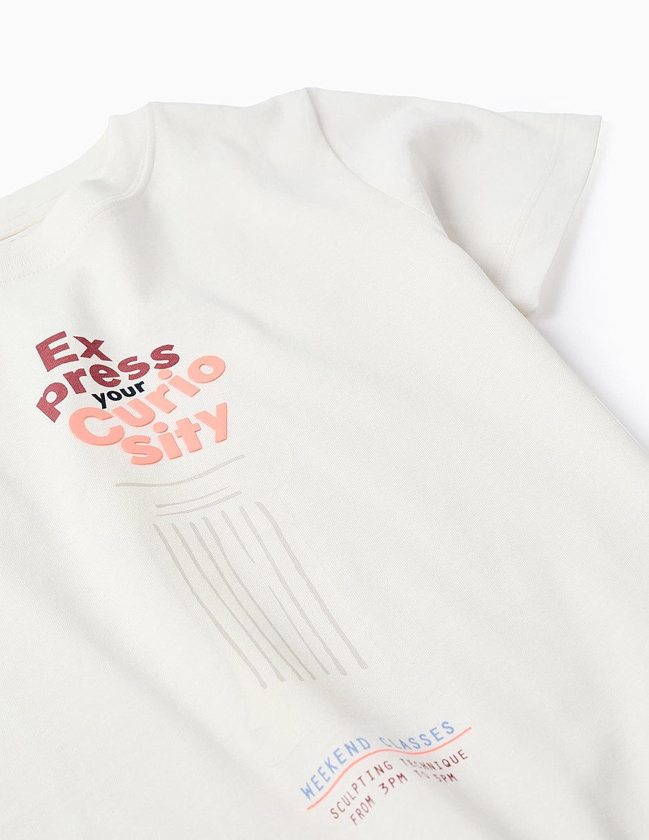 Playera sculpting curiosity manga corta infantil niño 2