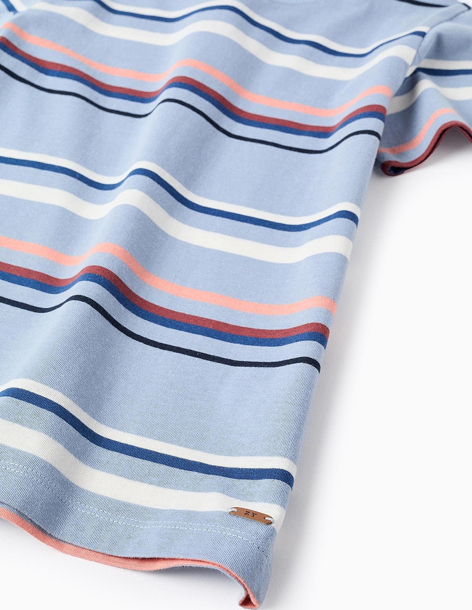 Playera zippy sculpting curiosity manga corta infantil niño