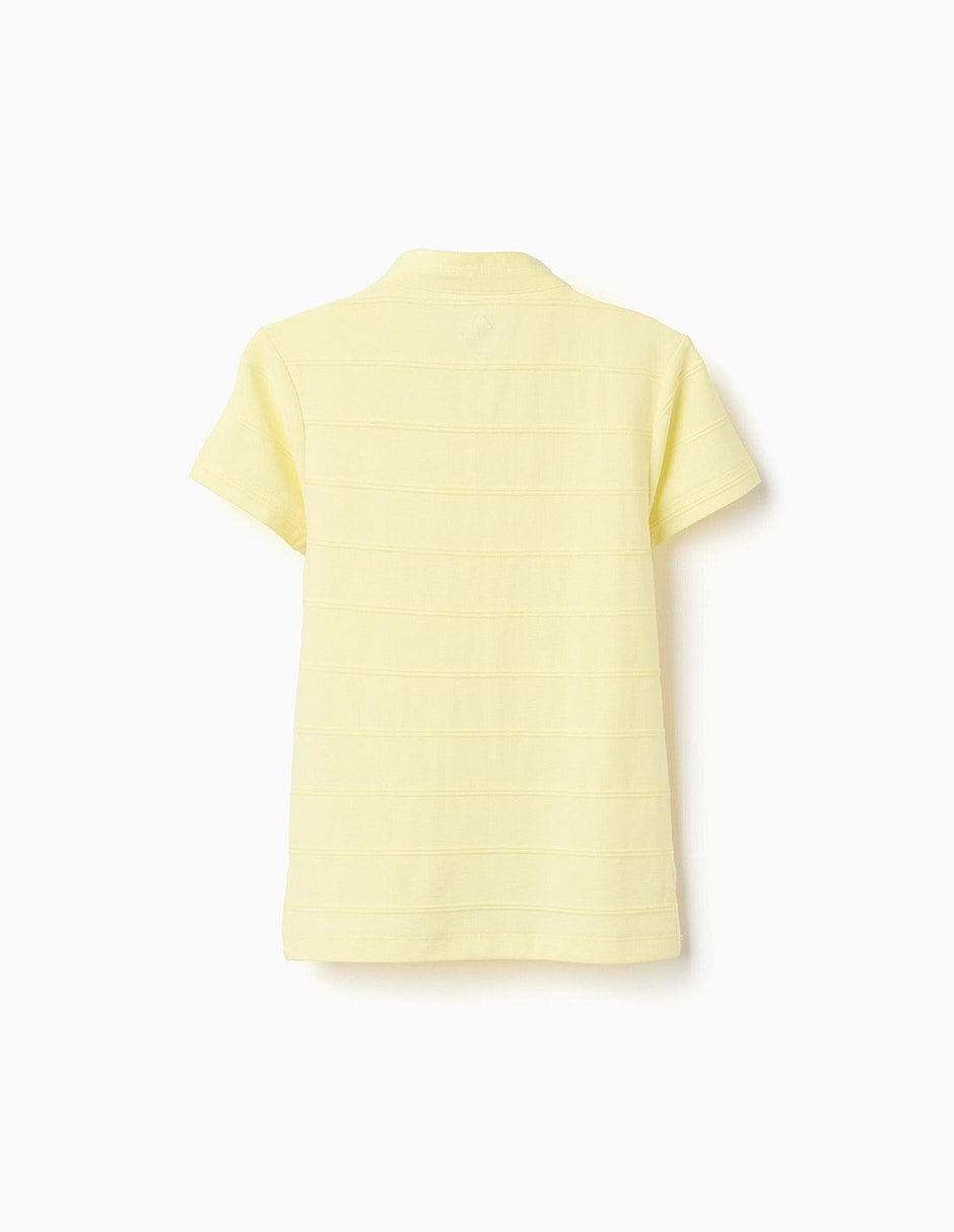 Playera tipo polo zippy imagining tales de algodón niño