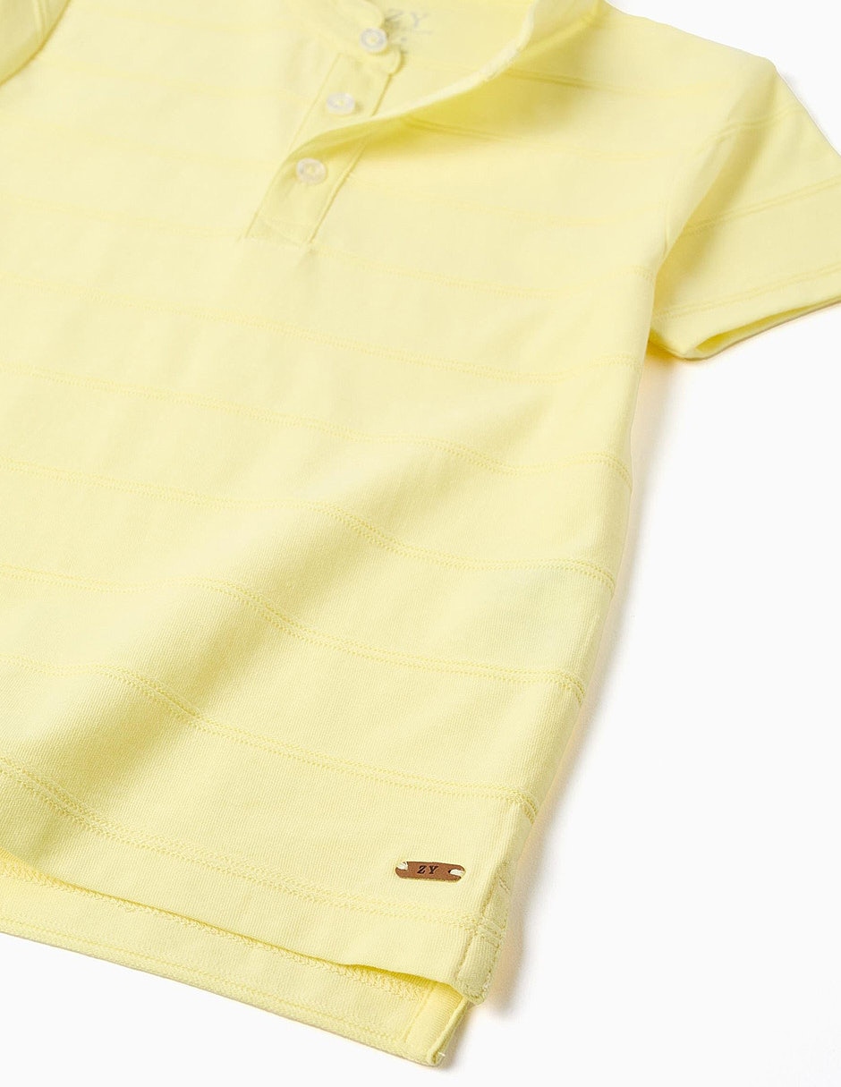 Playera tipo polo zippy imagining tales de algodón niño