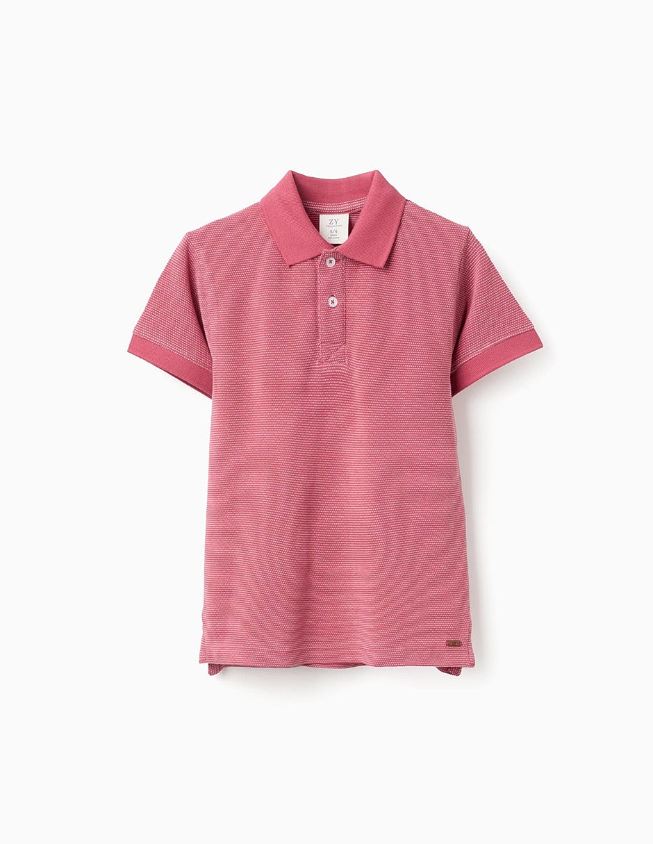 Playera tipo polo zippy imagining tales de algodón niño