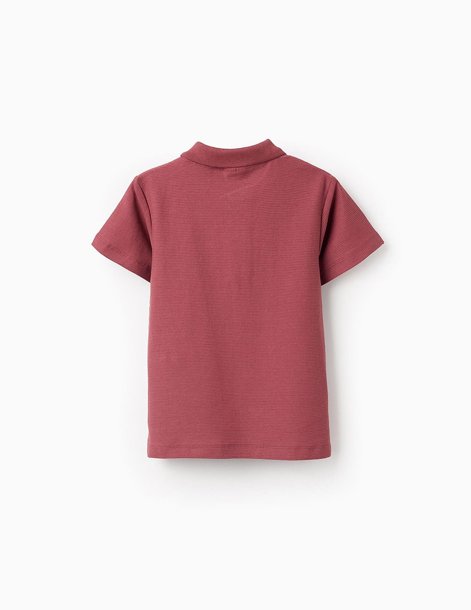 Playera tipo polo sculpting curiosity de algodón niño 3