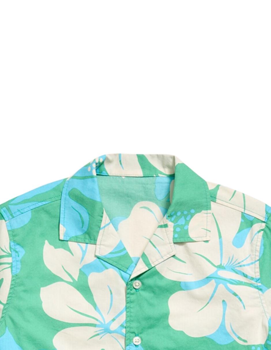 Camisa casual de algodón manga corta para niño 2