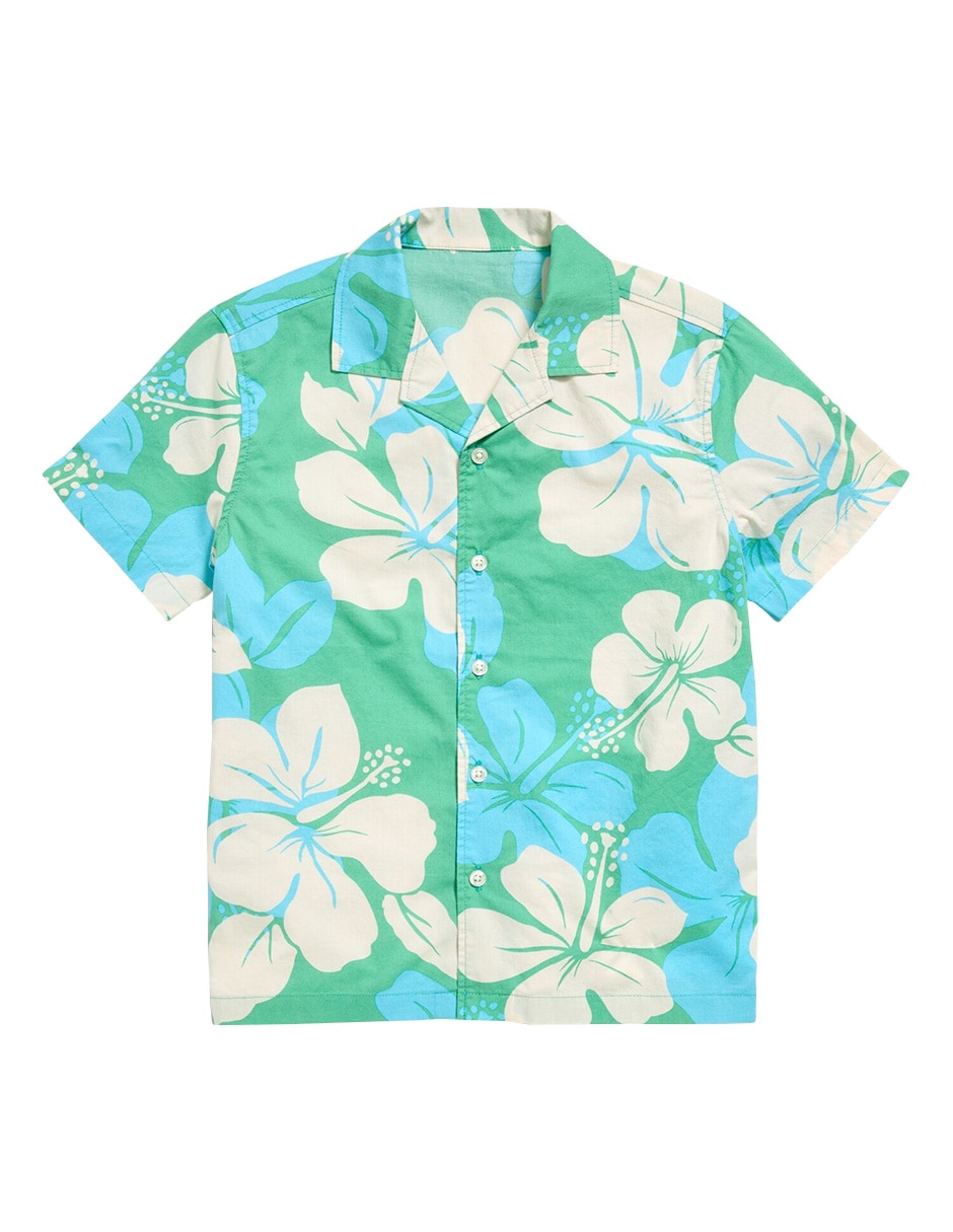 Camisa casual de algodón manga corta para niño Camisa casual de algodón manga corta para niño