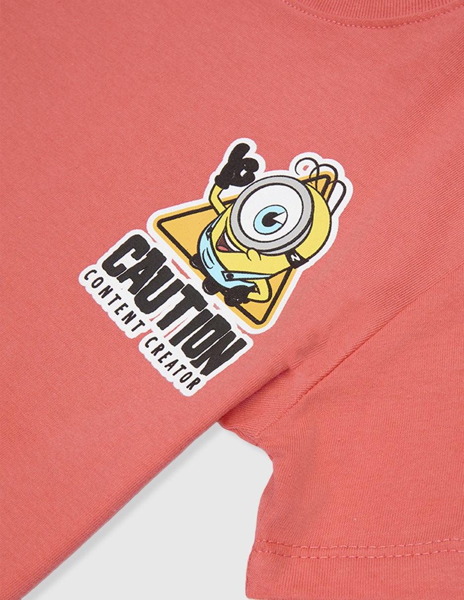 Playera minions minions manga corta infantil niño 3