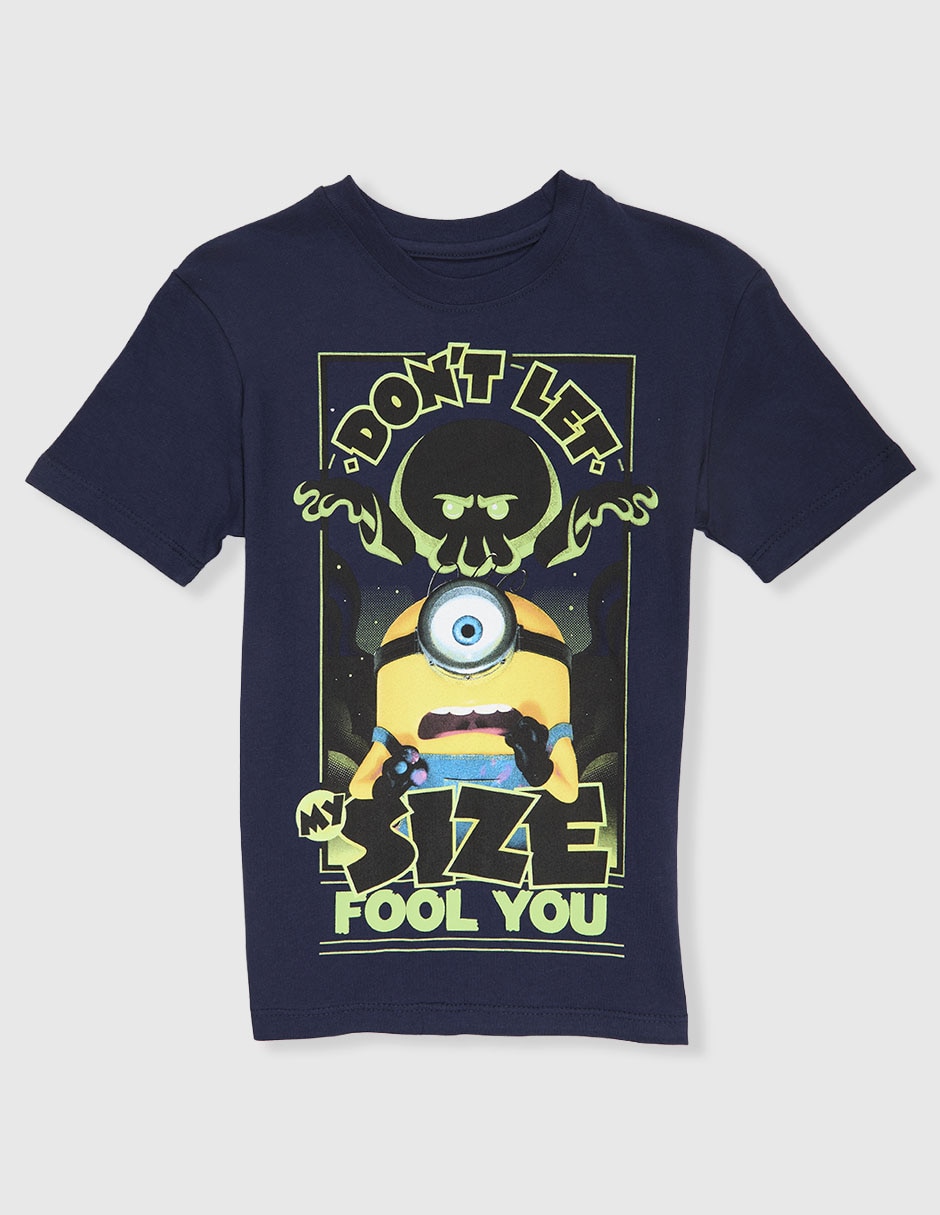 Playera minions mnions manga corta infantil niño