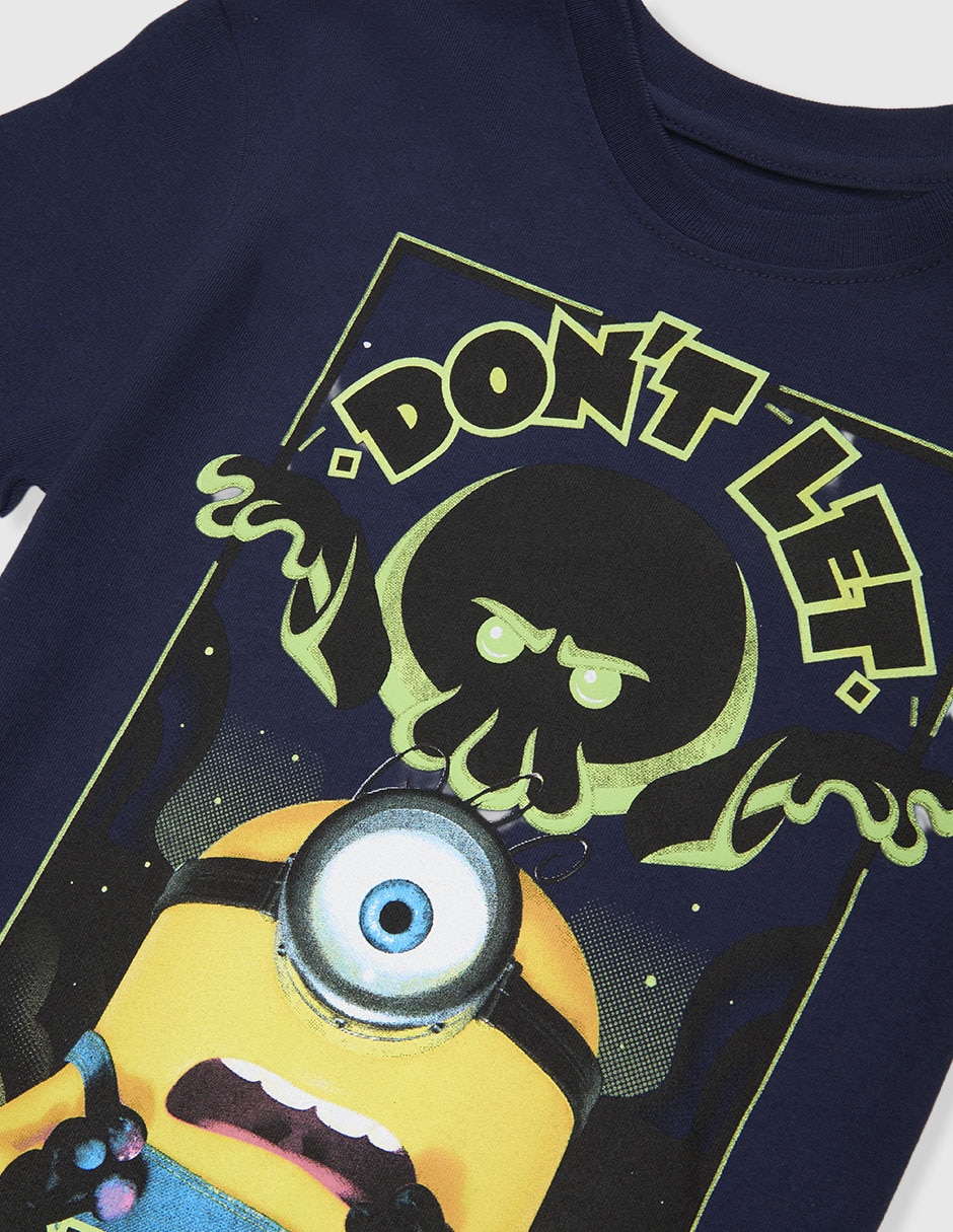 Playera minions mnions manga corta infantil niño 3