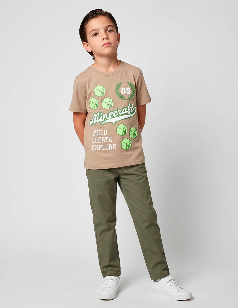 Playera manga regular para niño Playera manga regular para niño