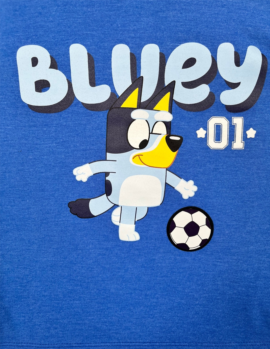 Playera Bluey manga corta para niño 3