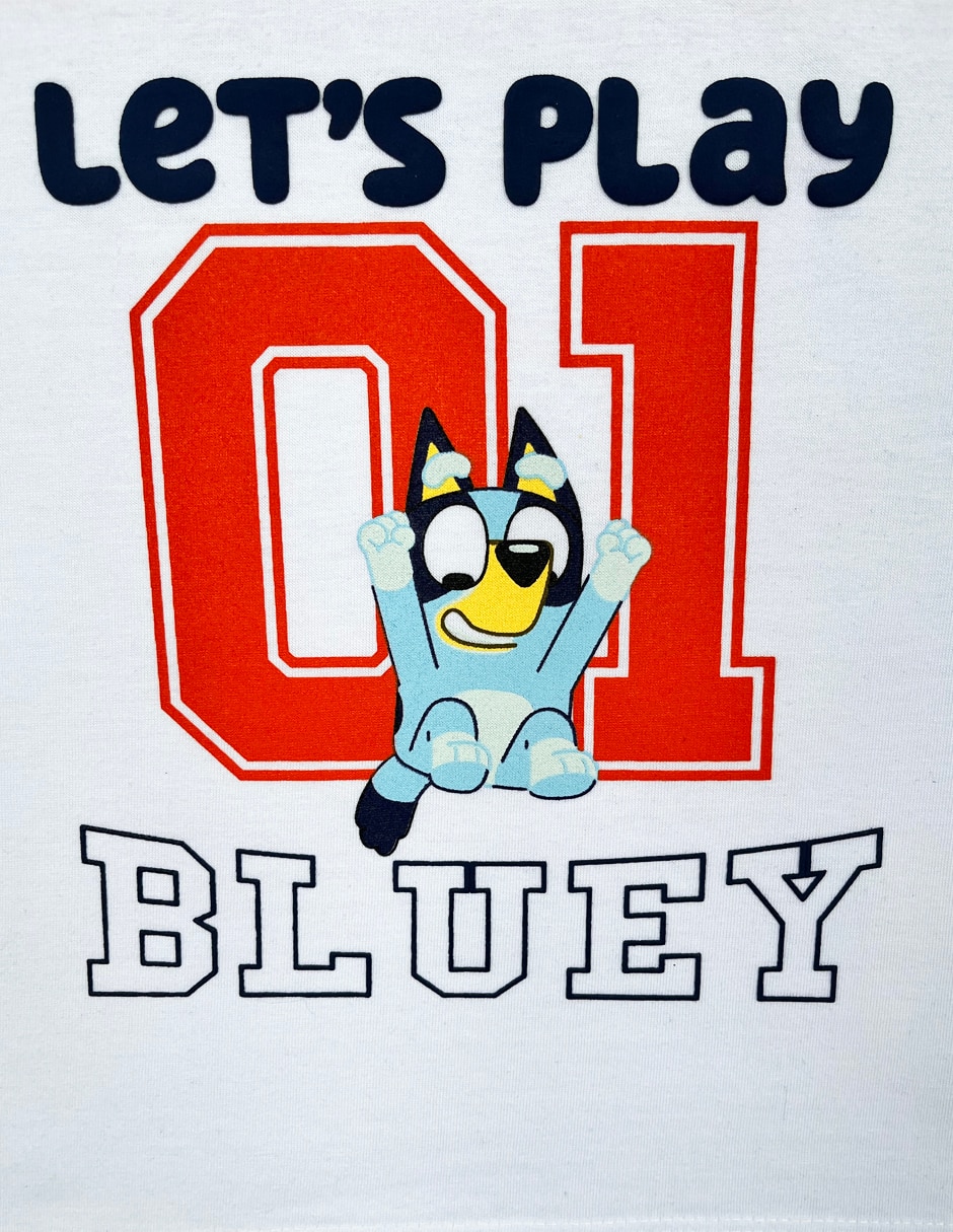 Player Bluey manga corta para niño 5