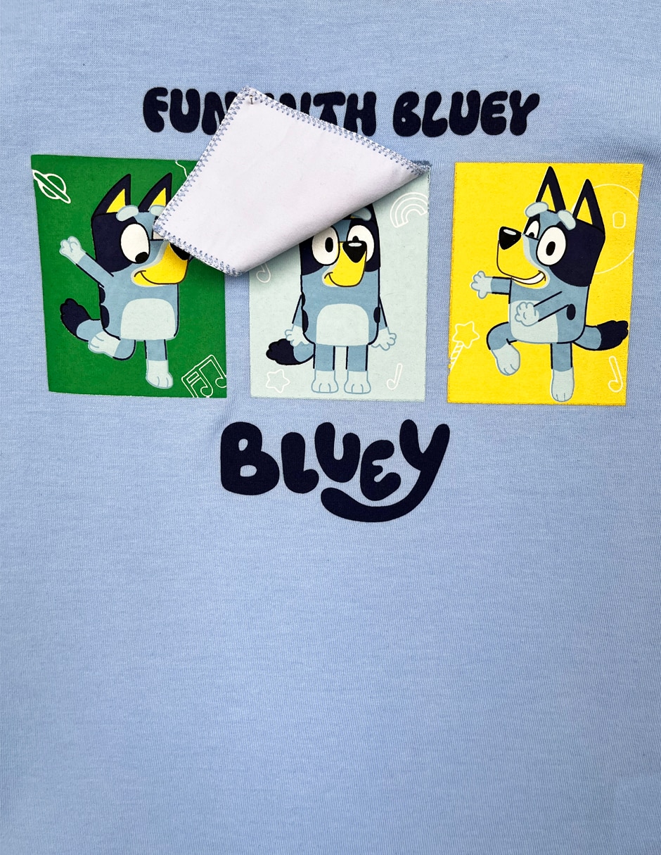 Playera bluey manga corta para niño 3