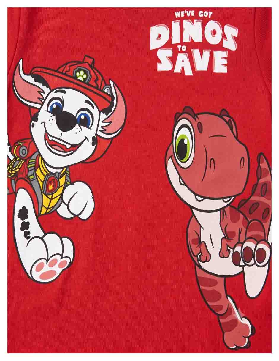 Playera paw patrol manga corta para niño