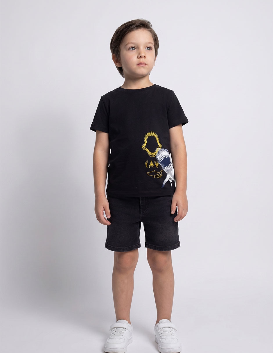 Playera manga regular para niño Playera manga regular para niño