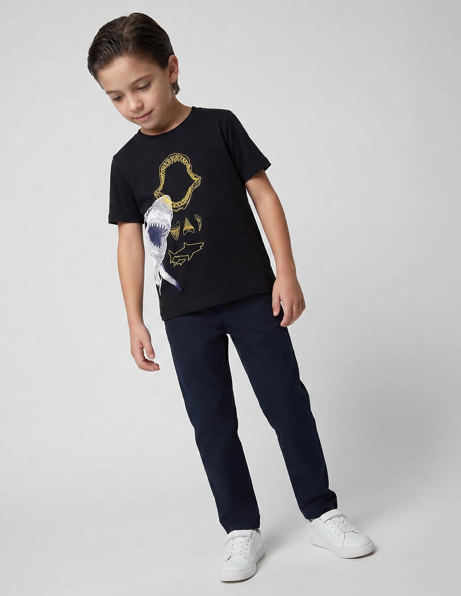 Playera manga regular para niño Playera manga regular para niño