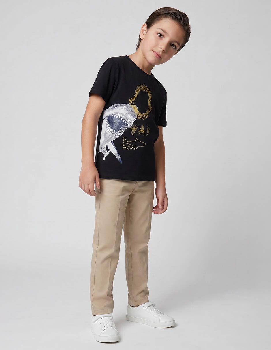 Playera manga regular para niño Playera manga regular para niño