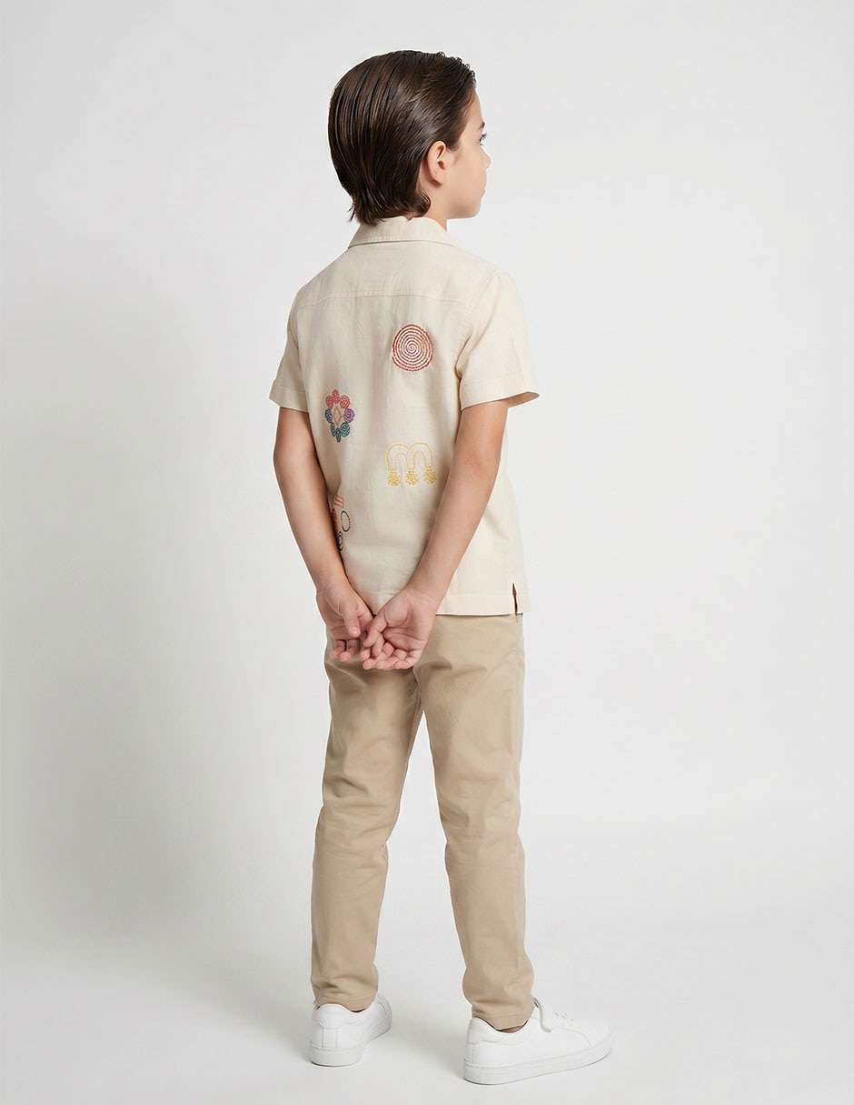 Camisa casual Old Navy de algodón manga corta para niño