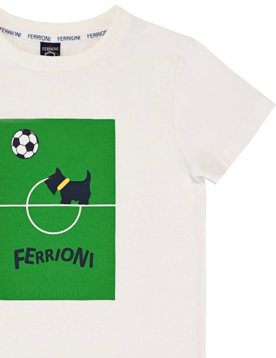 Playera Ferrioni manga corta para niño