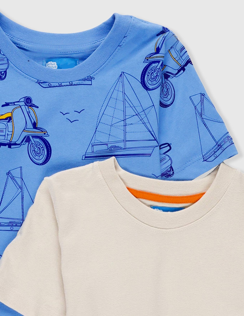 Playera manga regular para niño 3