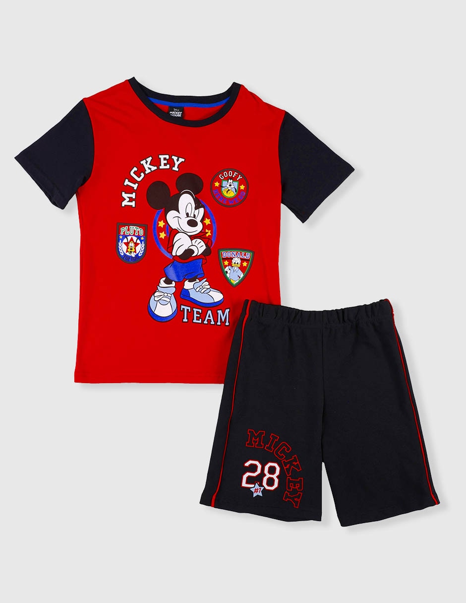 Conjunto mickey con short para niño