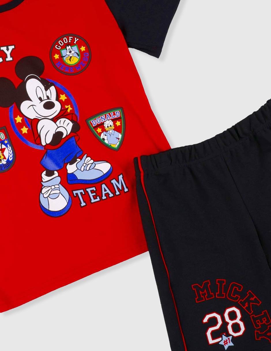 Conjunto mickey con short para niño