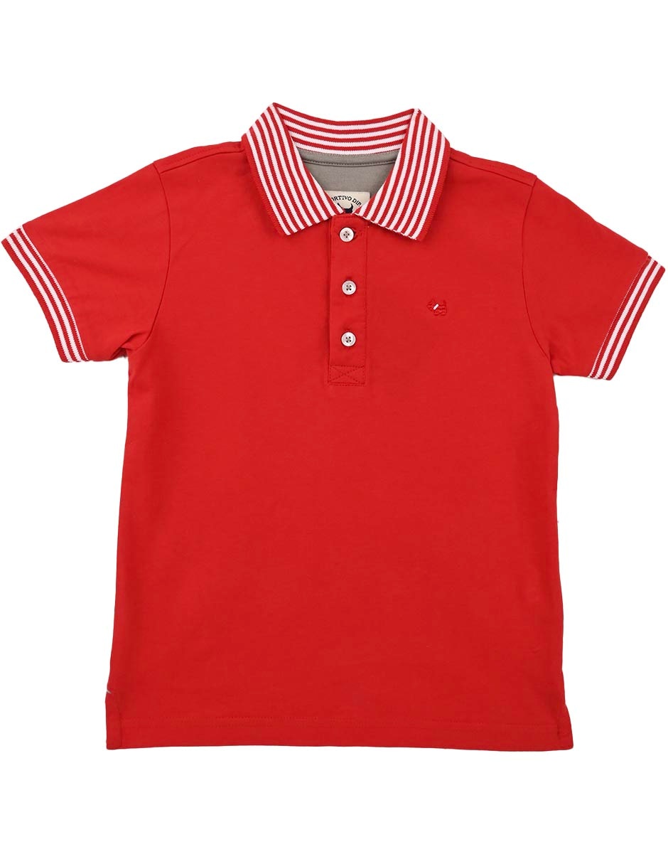 Playera tipo polo Namia de algodón para niño