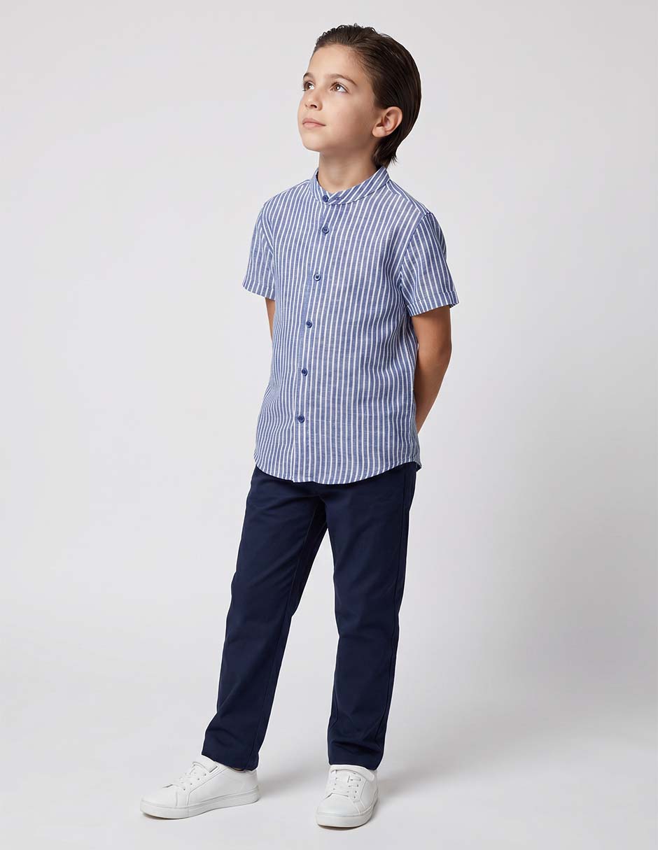 Camisa casual manga corta para niño