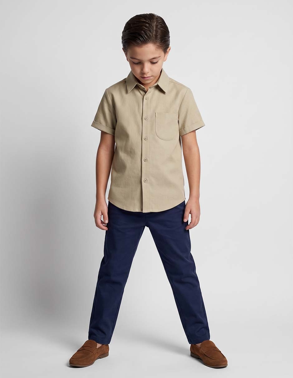 Camisa casual manga corta para niño 1