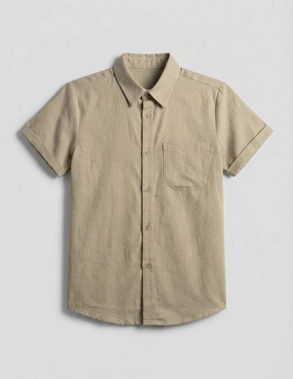 Camisa casual manga corta para niño 2
