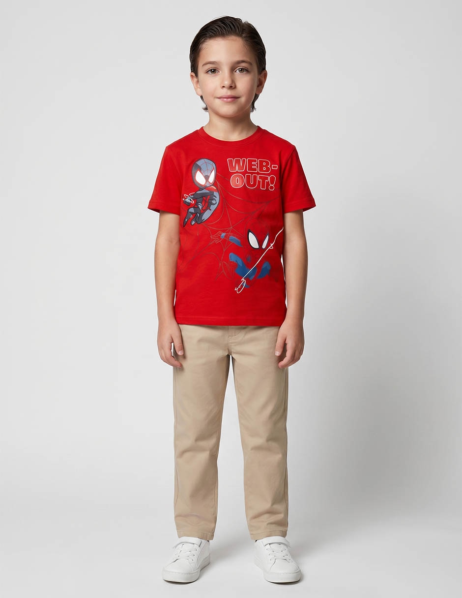 Playera Marvel Spiderman manga corta para niño Playera Marvel Spiderman manga corta para niño