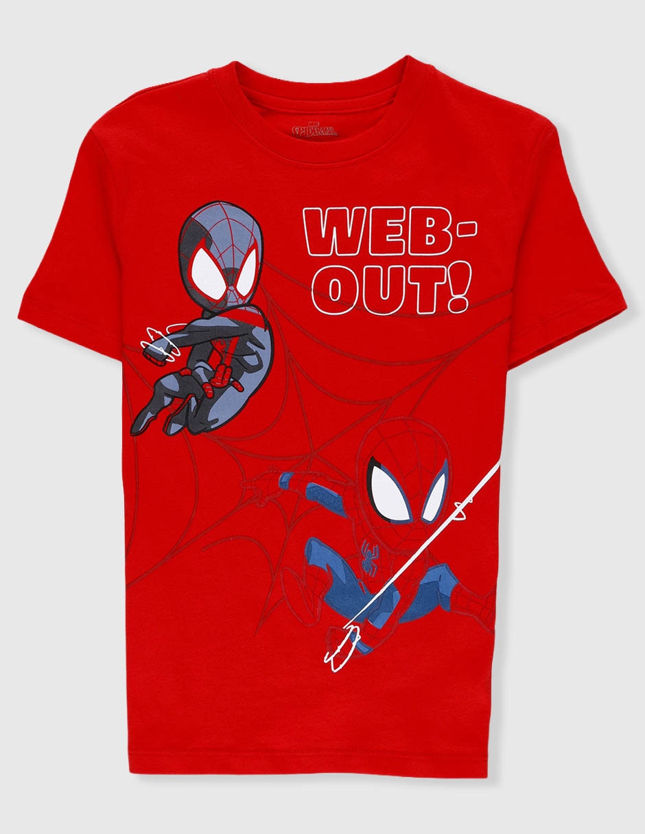 Playera Marvel Spiderman manga corta para niño 2