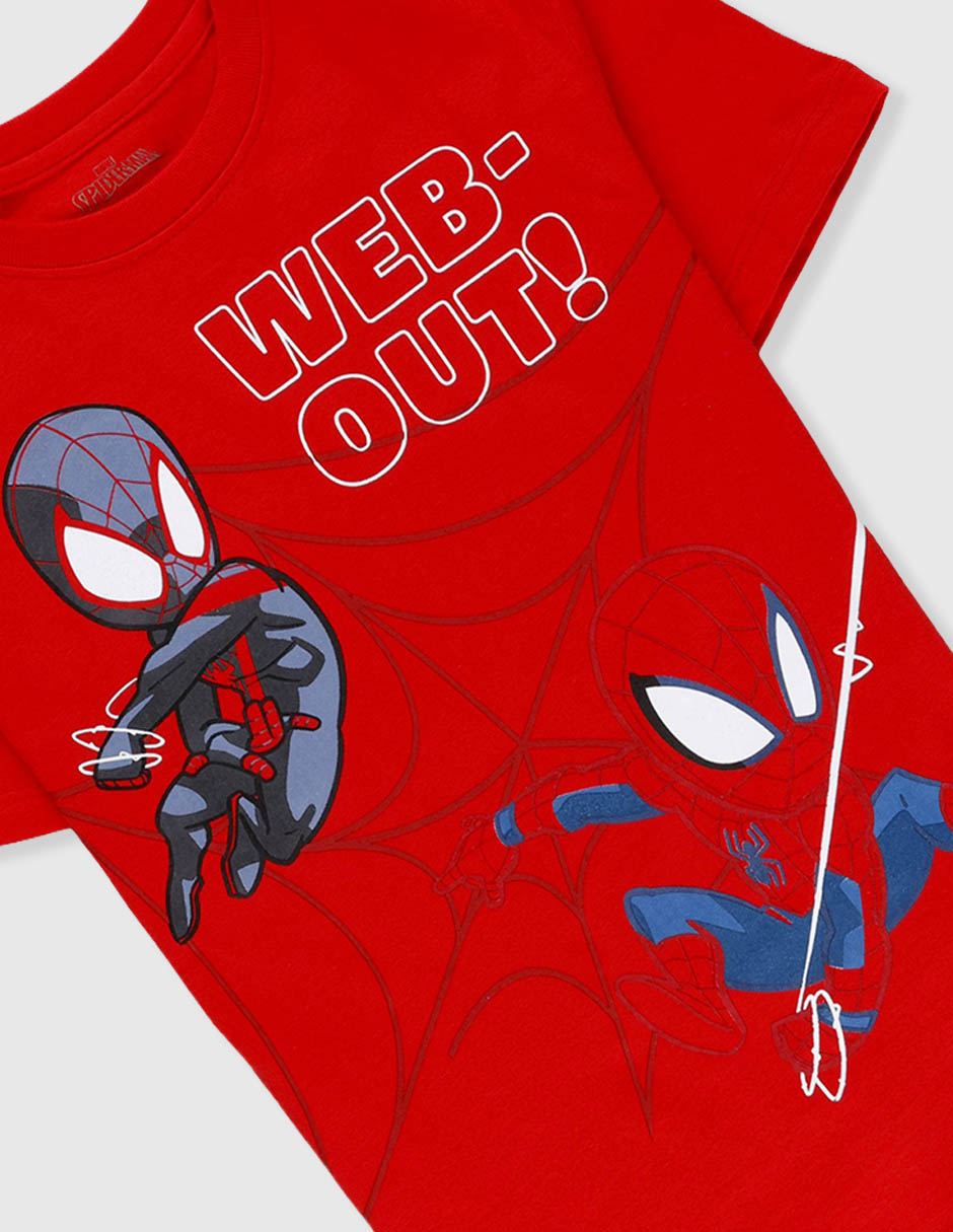 Playera Marvel Spiderman manga corta para niño 4