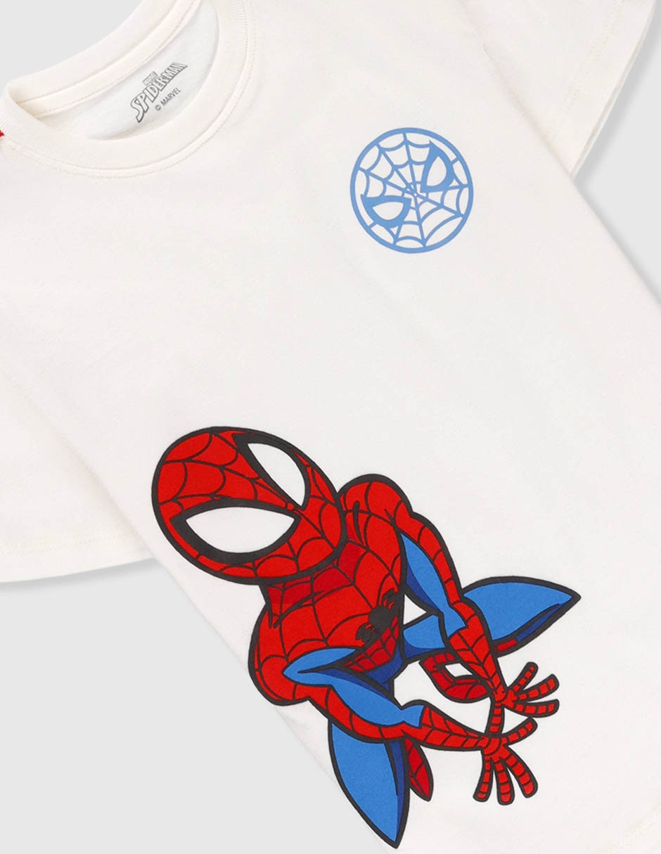 Playera manga corta Spider-Man para niño 4