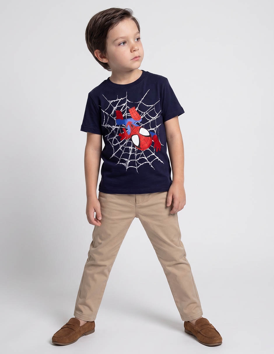 Playera Marvel Spiderman manga corta para niño Playera Marvel Spiderman manga corta para niño