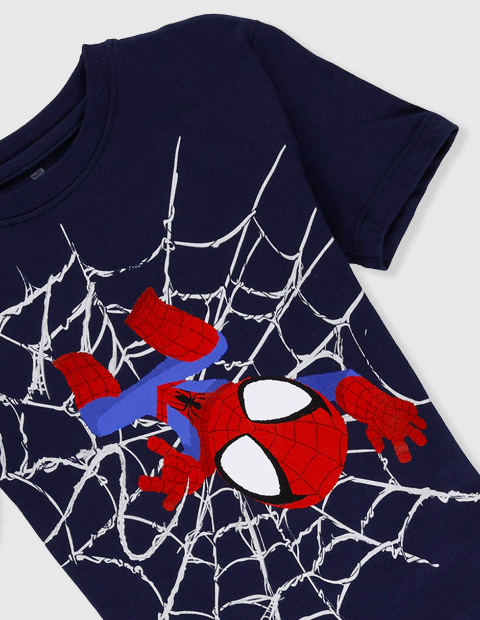 Playera Marvel Spiderman manga corta para niño 4