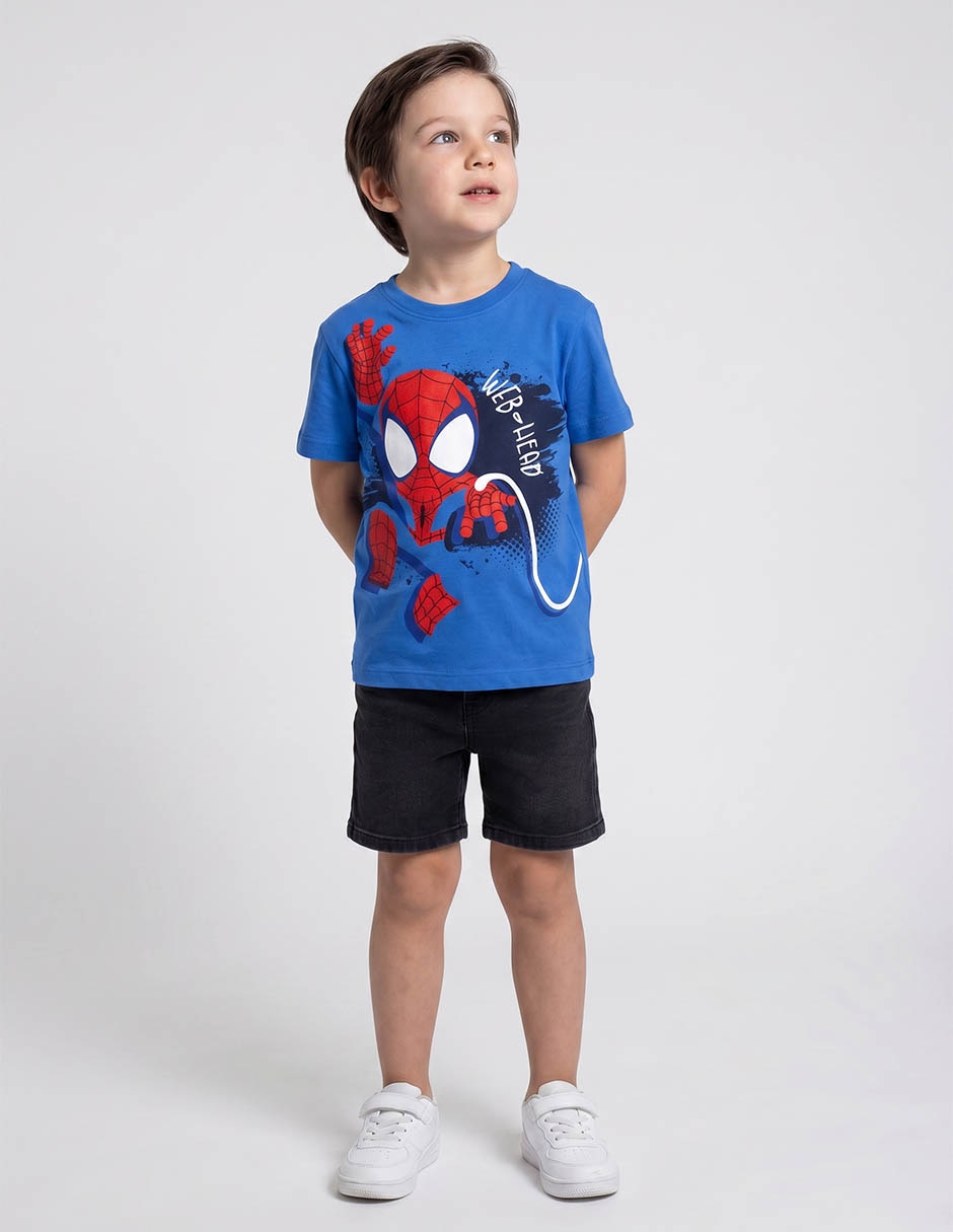 Playera Marvel Spiderman manga corta para niño Playera Marvel Spiderman manga corta para niño