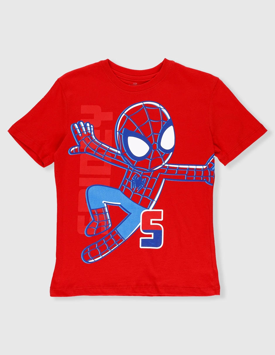 Playera Spidey manga corta cuello redondo para niño 2