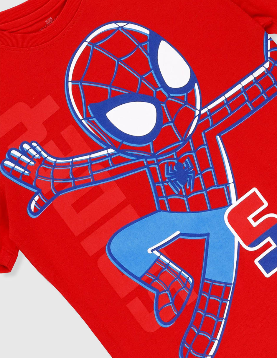 Playera Spidey manga corta cuello redondo para niño 4