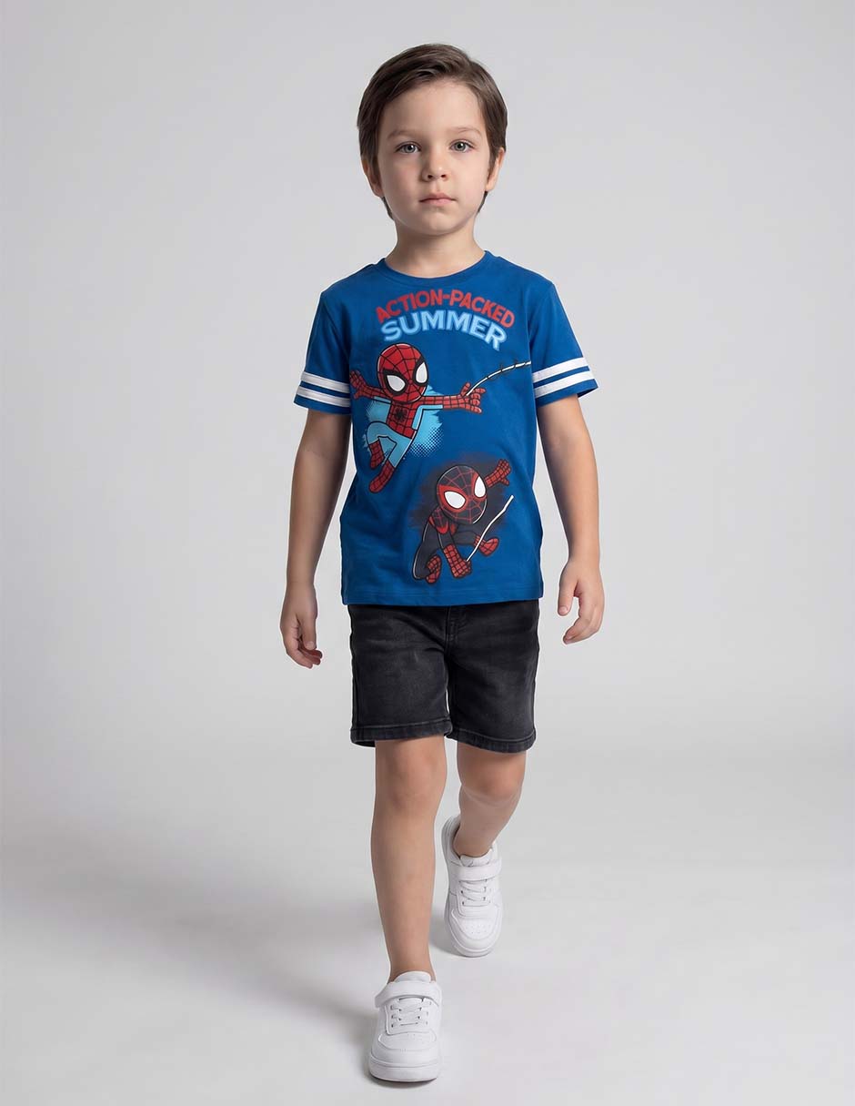 Playera Spidey manga corta para niño
