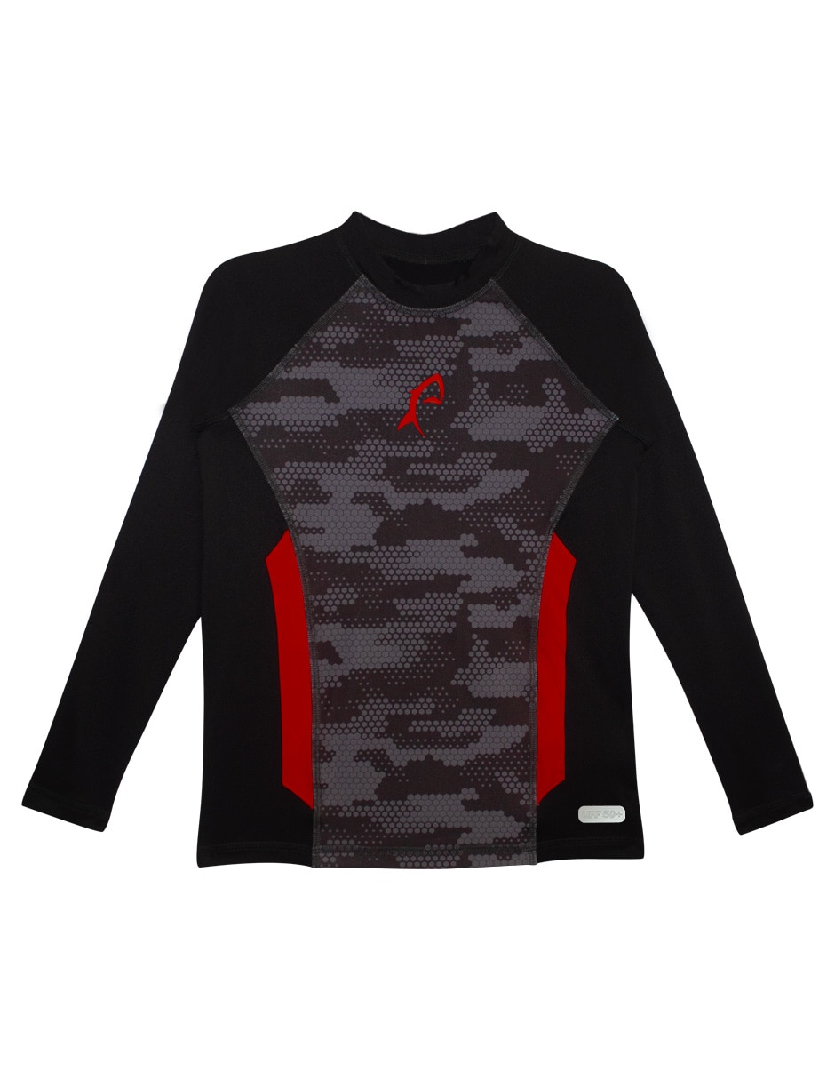 Wetshirt estampado camuflaje para niño