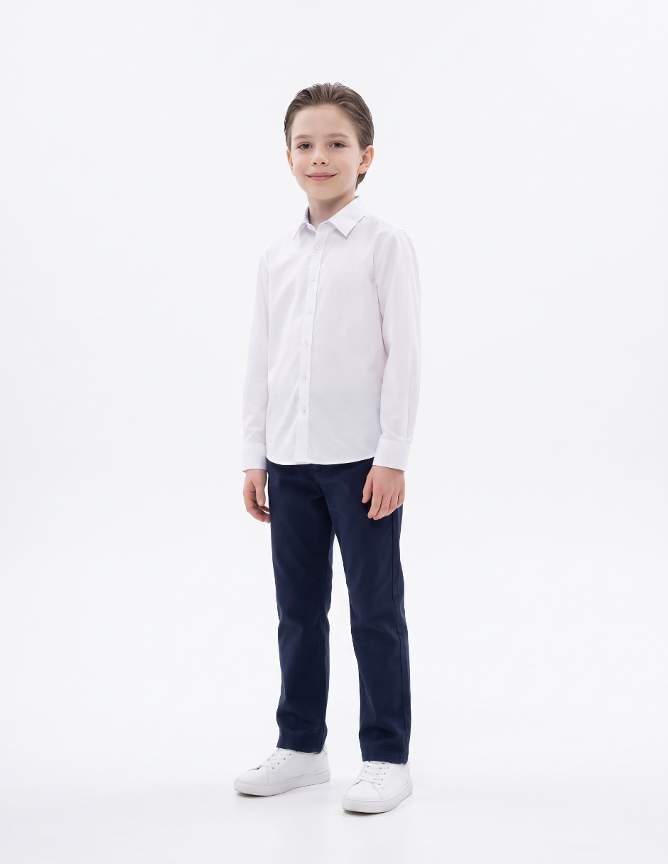 Camisa de vestir manga larga para niño Camisa de vestir manga larga para niño