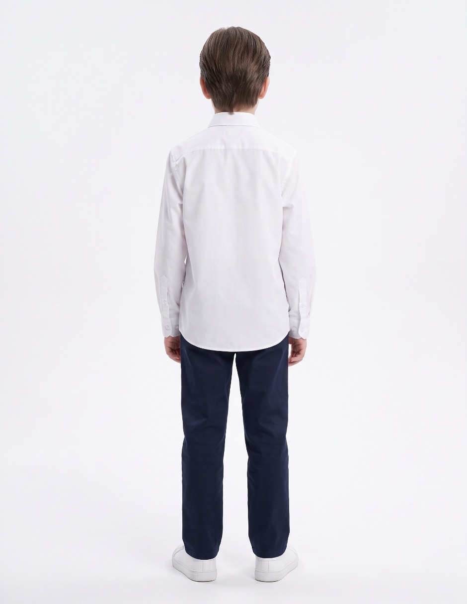 Camisa de vestir manga larga para niño 2